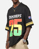 Bleacher Athletic Penrith Panthers NRL 2025 Las Vegas Round Grid Iron T-Shirt Official Team Colour
