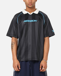Reebok Retro Footy Polo T-Shirt Black