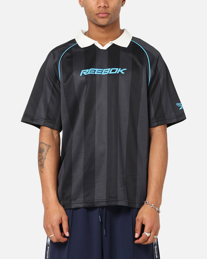 Reebok Retro Footy Polo T-Shirt Black