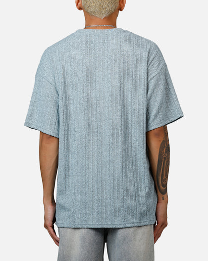 XXIII Rib Knit T-Shirt Blue Marle