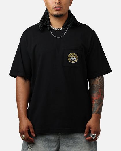 Malbon Citron Pocket T-Shirt Black