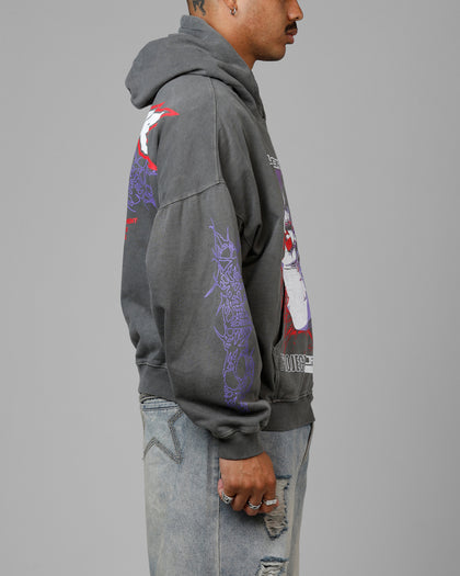 Loiter Cyberkinetics Premium Hoodie Washed Charcoal