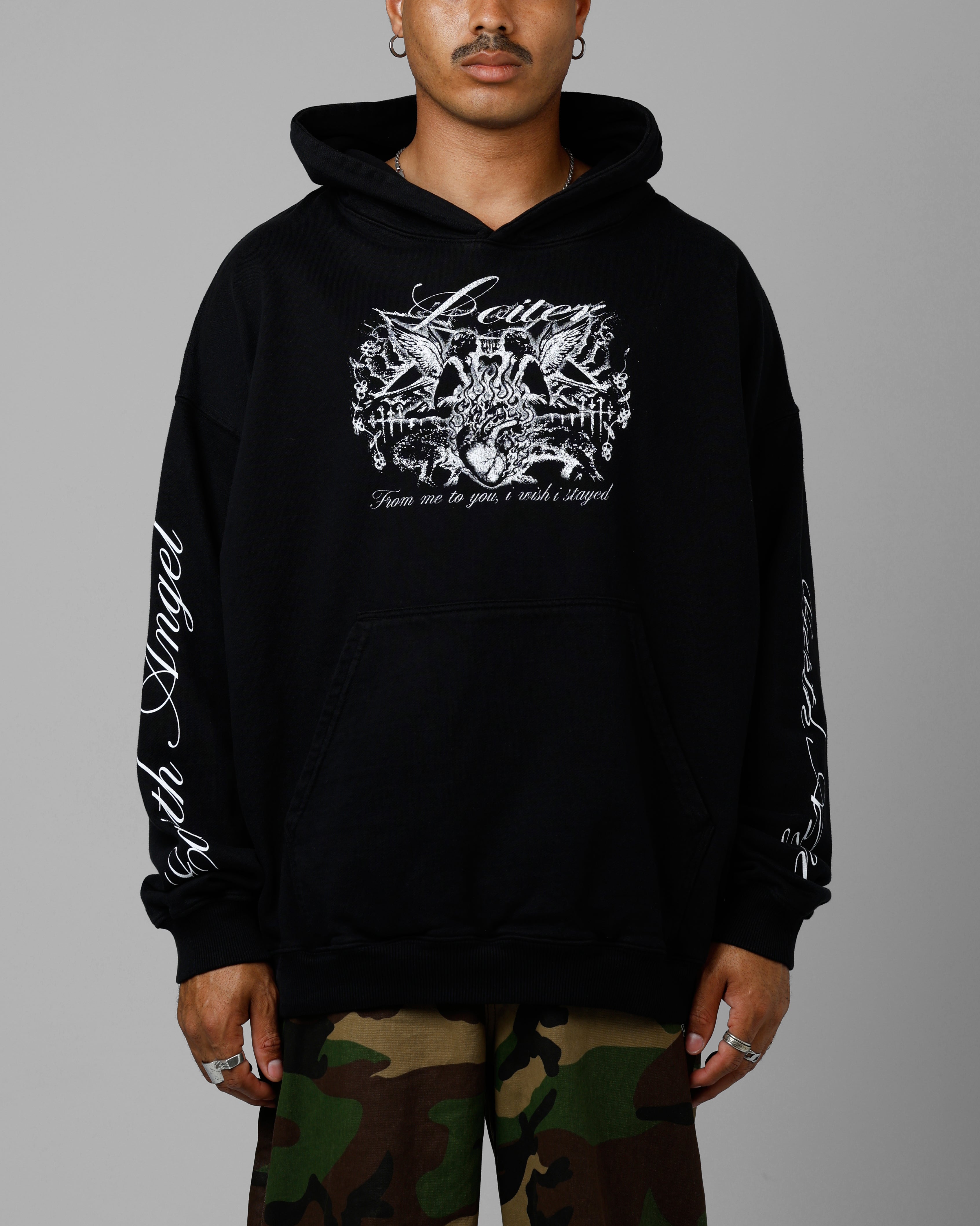 Loiter Earth Angel Premium Hoodie Black | Culture Kings US