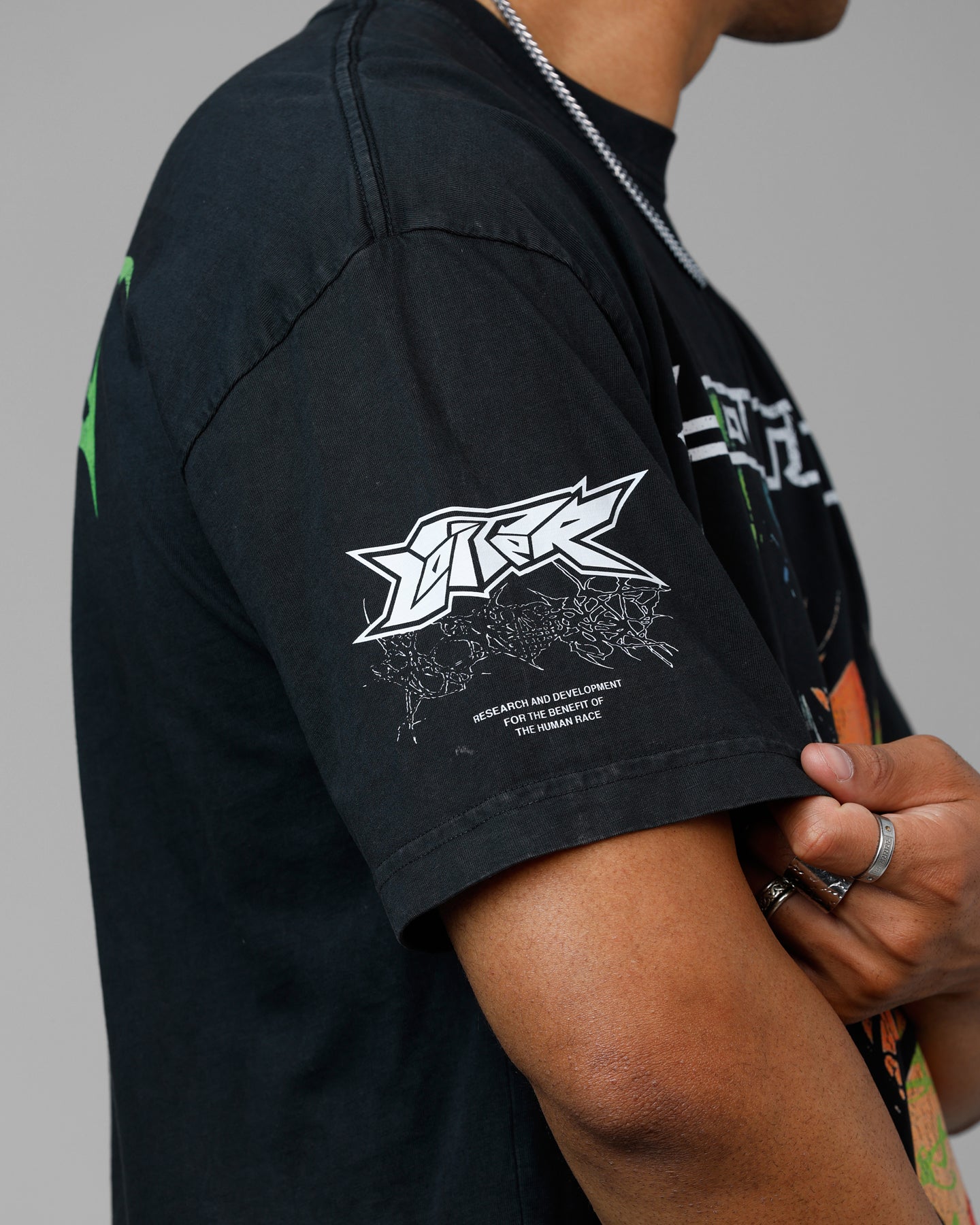 Loiter Project Dark Vintage T-Shirt Black Acidwash | Culture Kings US