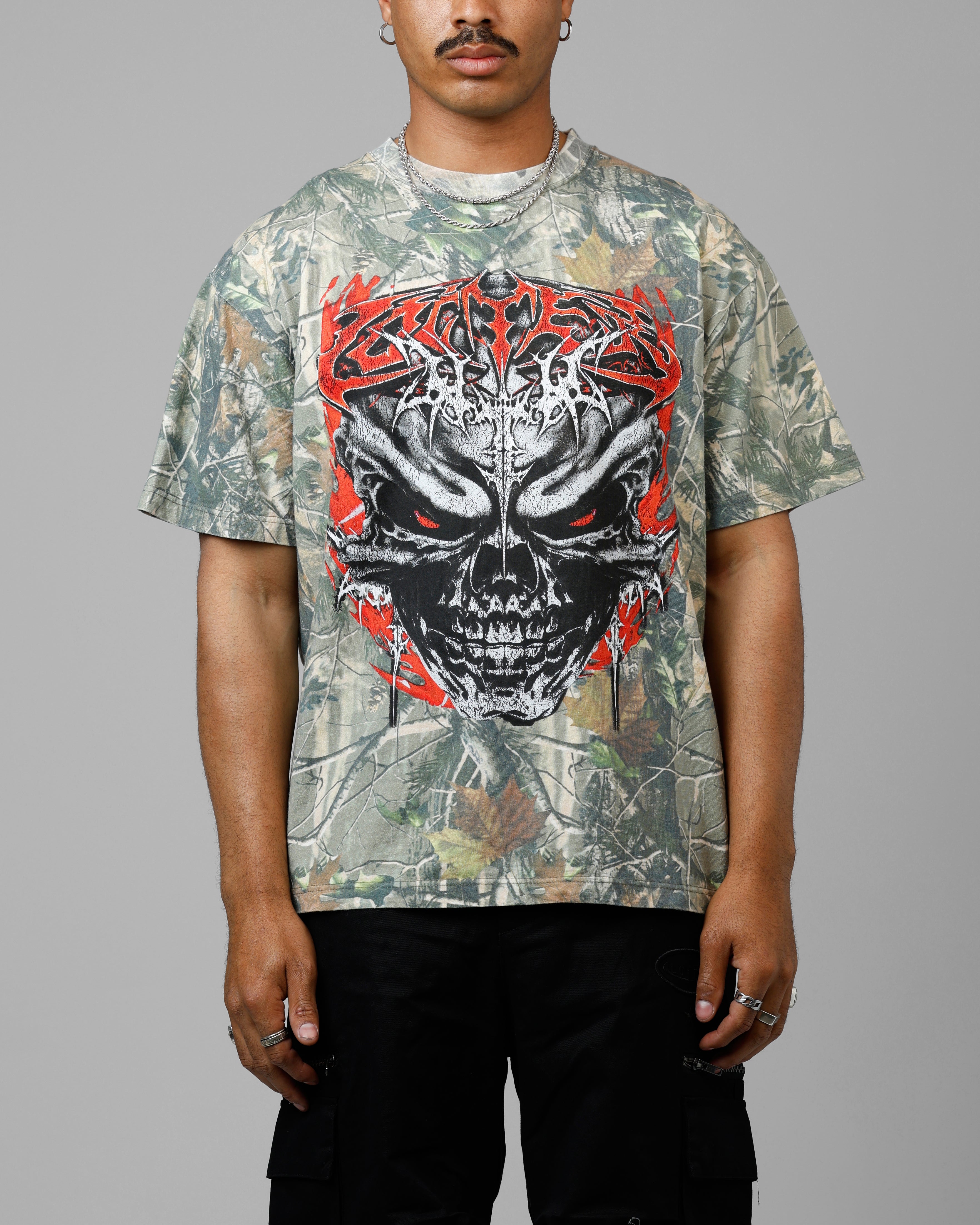 Loiter Tribal Skull Camo T-Shirt Real Tree Camo | Culture Kings US