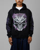 Loiter Tribal Skull Zip Up Hoodie Black