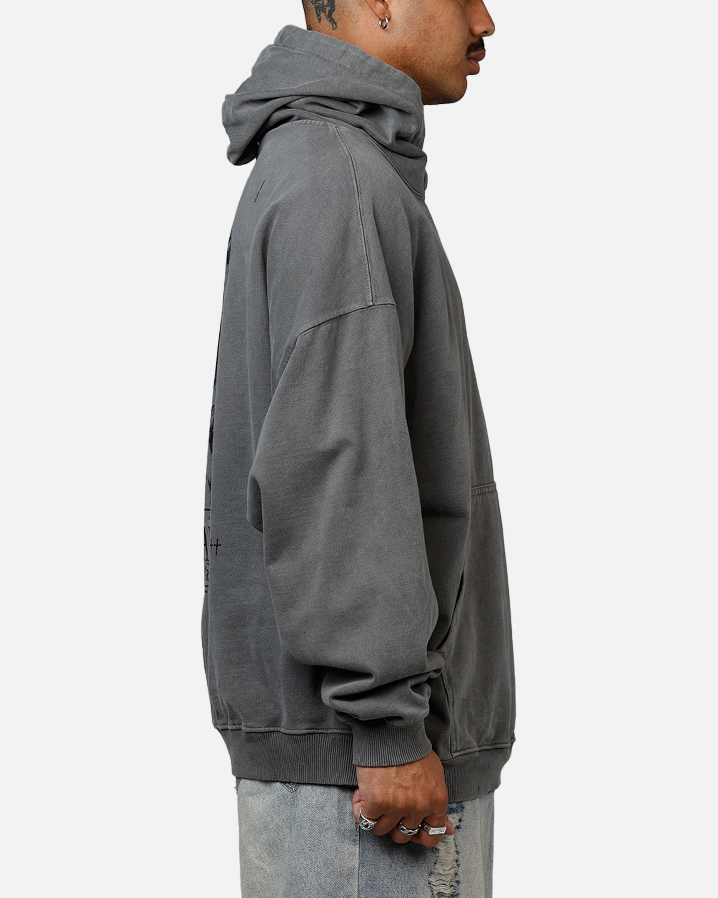 Saint Morta Lost Souls Premium Hoodie Washed Charcoal | Culture