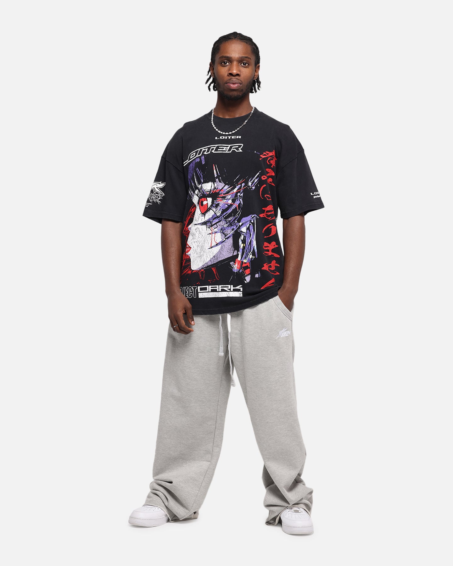 Loiter Cybernetics Vintage T-Shirt Black Acidwash | Culture Kings US