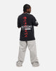 Loiter Cybernetics Vintage T-Shirt Black Acidwash