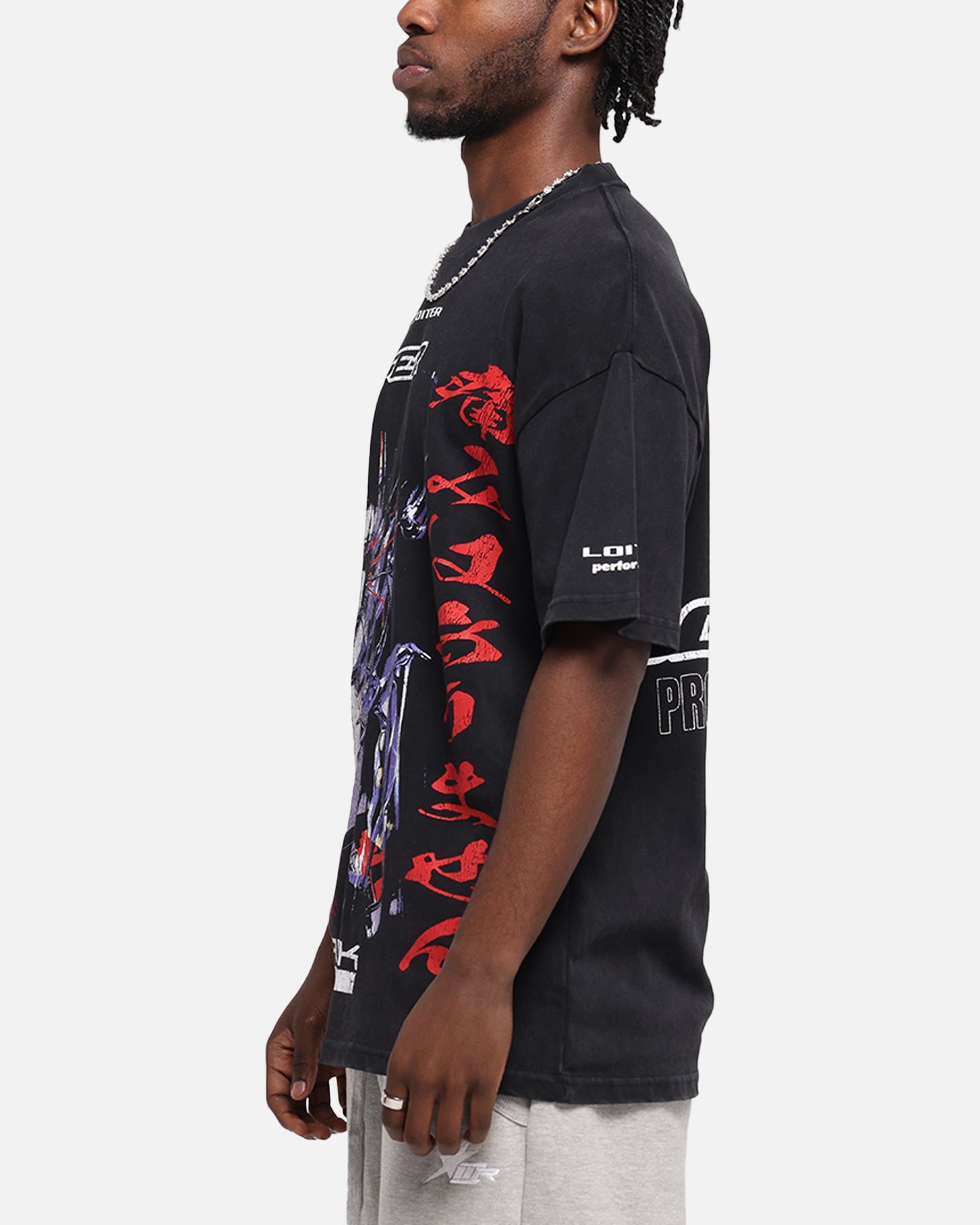 Loiter Cybernetics Vintage T-Shirt Black Acidwash | Culture Kings US