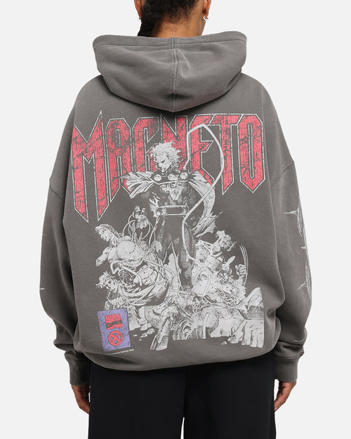 American Thrift Marvel X-Men Magneto Premium Hoodie Washed Charcoal