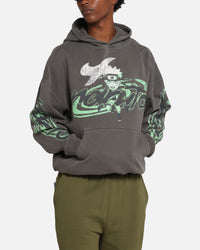 Goat Crew X Naruto Sage Mode Premium Hoodie Washed Charcoal
