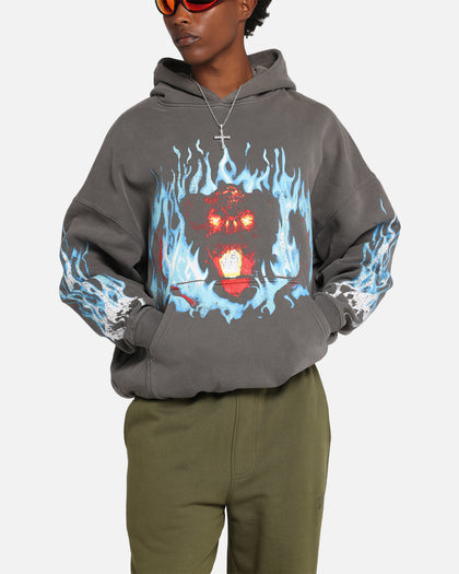 American Thrift X Lord Of The Rings Balrog Premium Hoodie Washed Charcoal