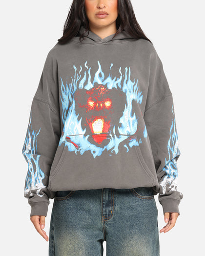 American Thrift X Lord Of The Rings Balrog Premium Hoodie Washed Charcoal