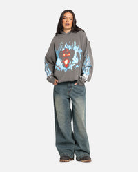 American Thrift X Lord Of The Rings Balrog Premium Hoodie Washed Charcoal