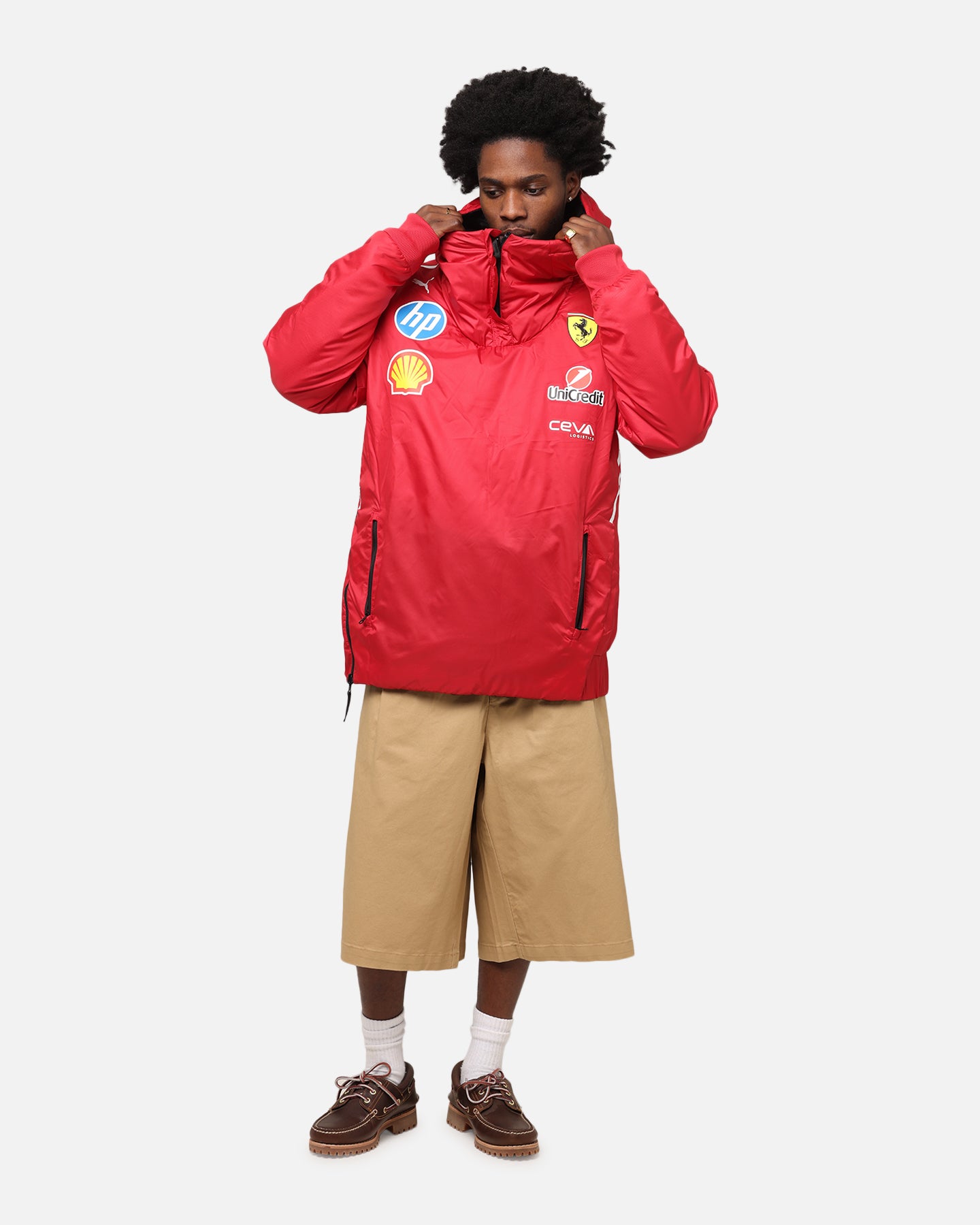 新品 CFCL POTTERY GLITTER ジャンプスーツ 3 レッド 赤系 Puma X Scuderia Ferrari Team Reversible Jacket Cherry | Culture
