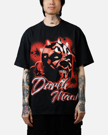 Goat Crew Star Wars Darth Maul Airbrush T-Shirt Black Acidwash
