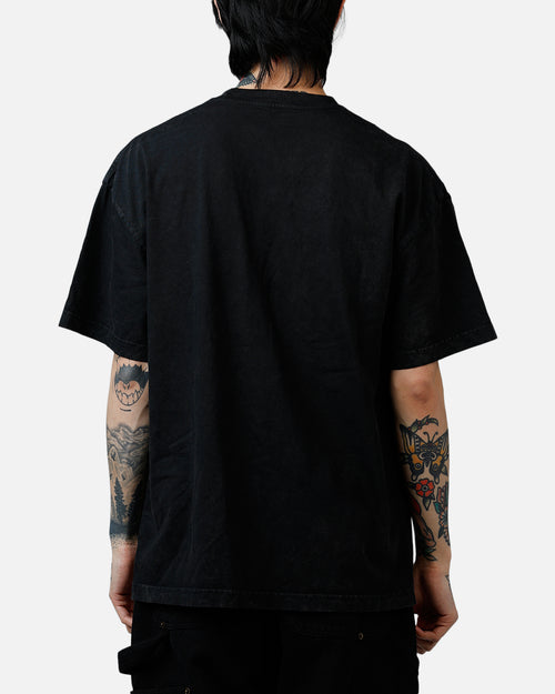 Goat Crew Disney Fantasia Chernabog Airbrush T-Shirt Black Acidwash