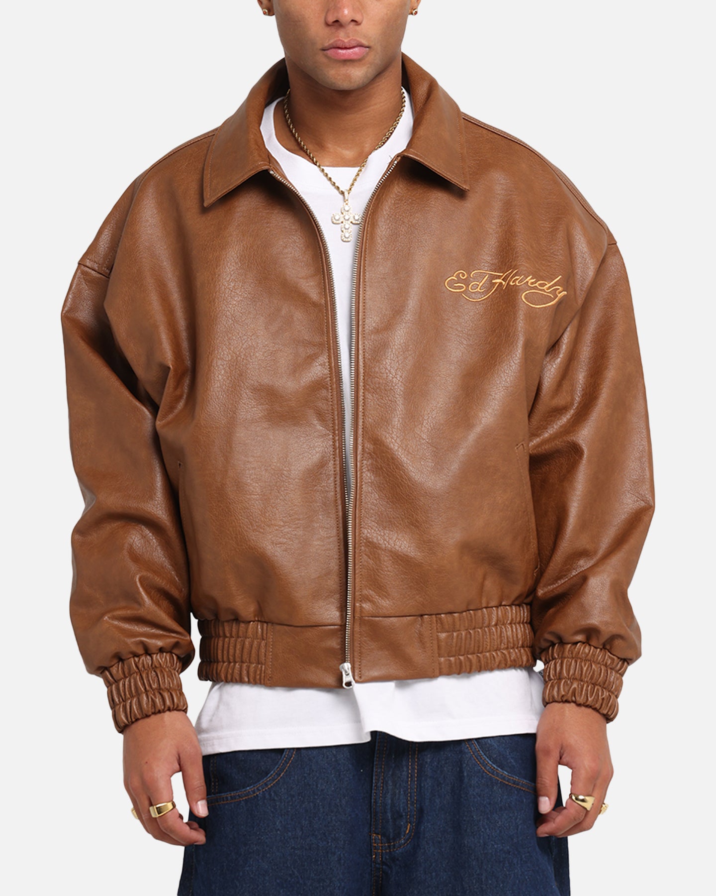 Ed Hardy Eagle Jacket Brown | Culture Kings US