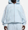 Ed Hardy Cyber Rhinestone Zip-Up Hoodie Light Blue