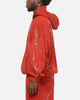 Ed Hardy Cyber Rhinestone Zip-Up Hoodie Red