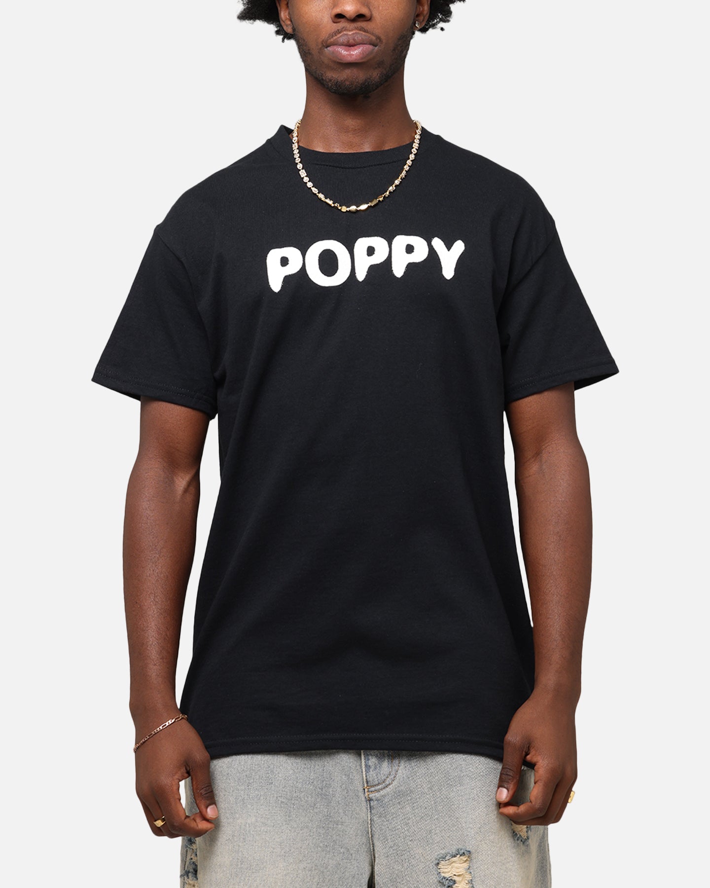 Poppy Negative Spaces T-Shirt Black | Culture Kings US