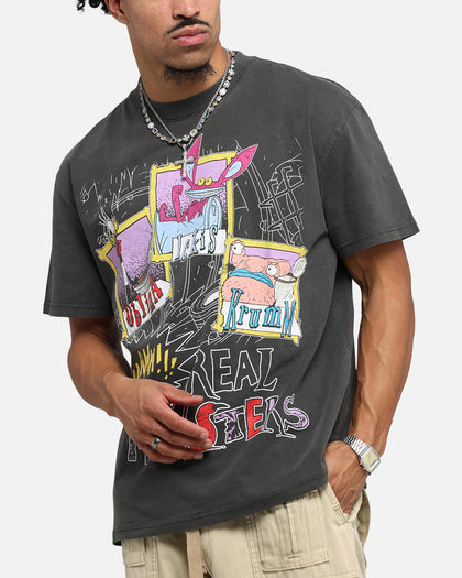 American Thrift x Aaahh!!! Real Monsters Monsters Heavy T-Shirt Black Wash