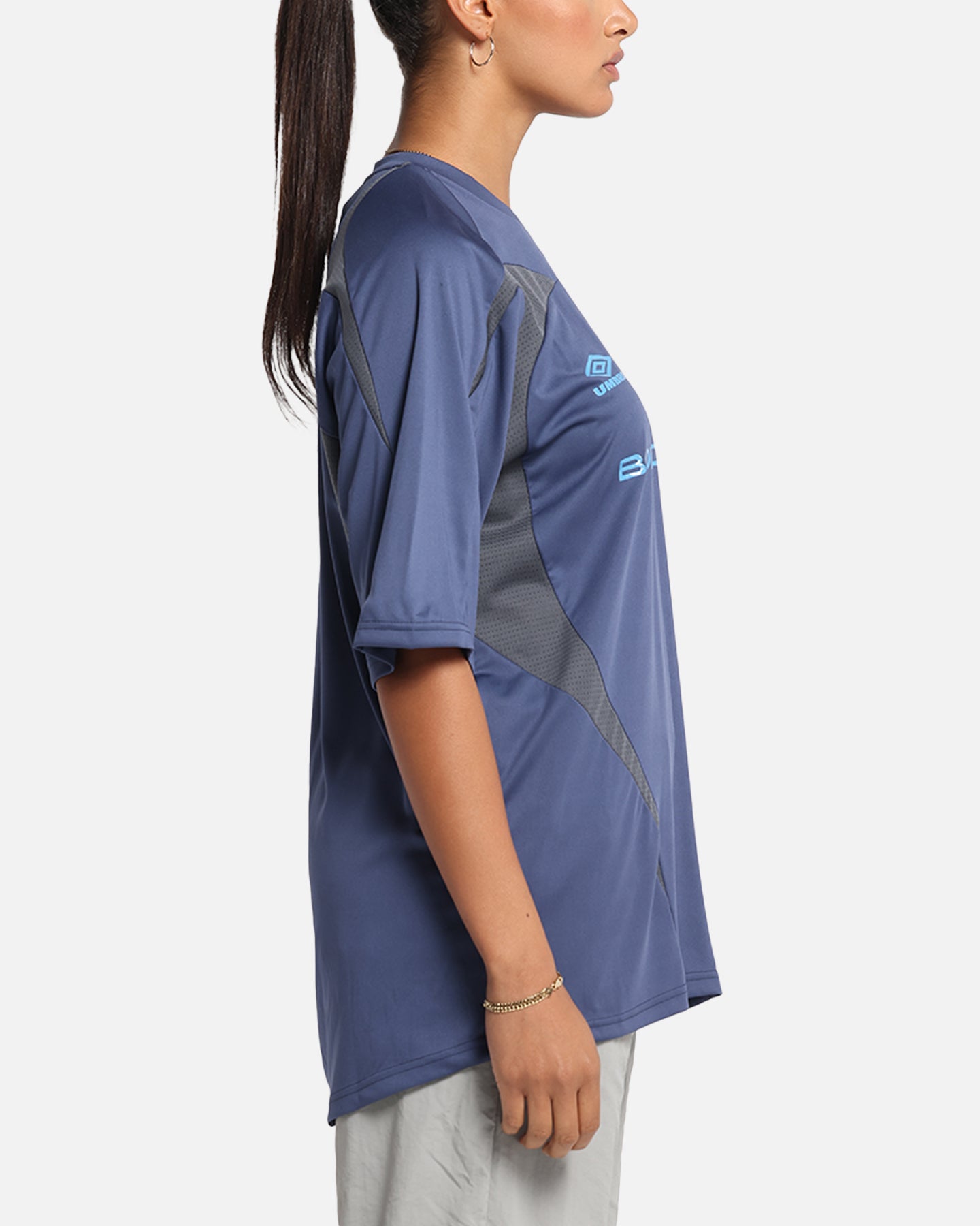 Boiler Room X Umbro Football Jersey T-Shirt Blue | Culture Kings US