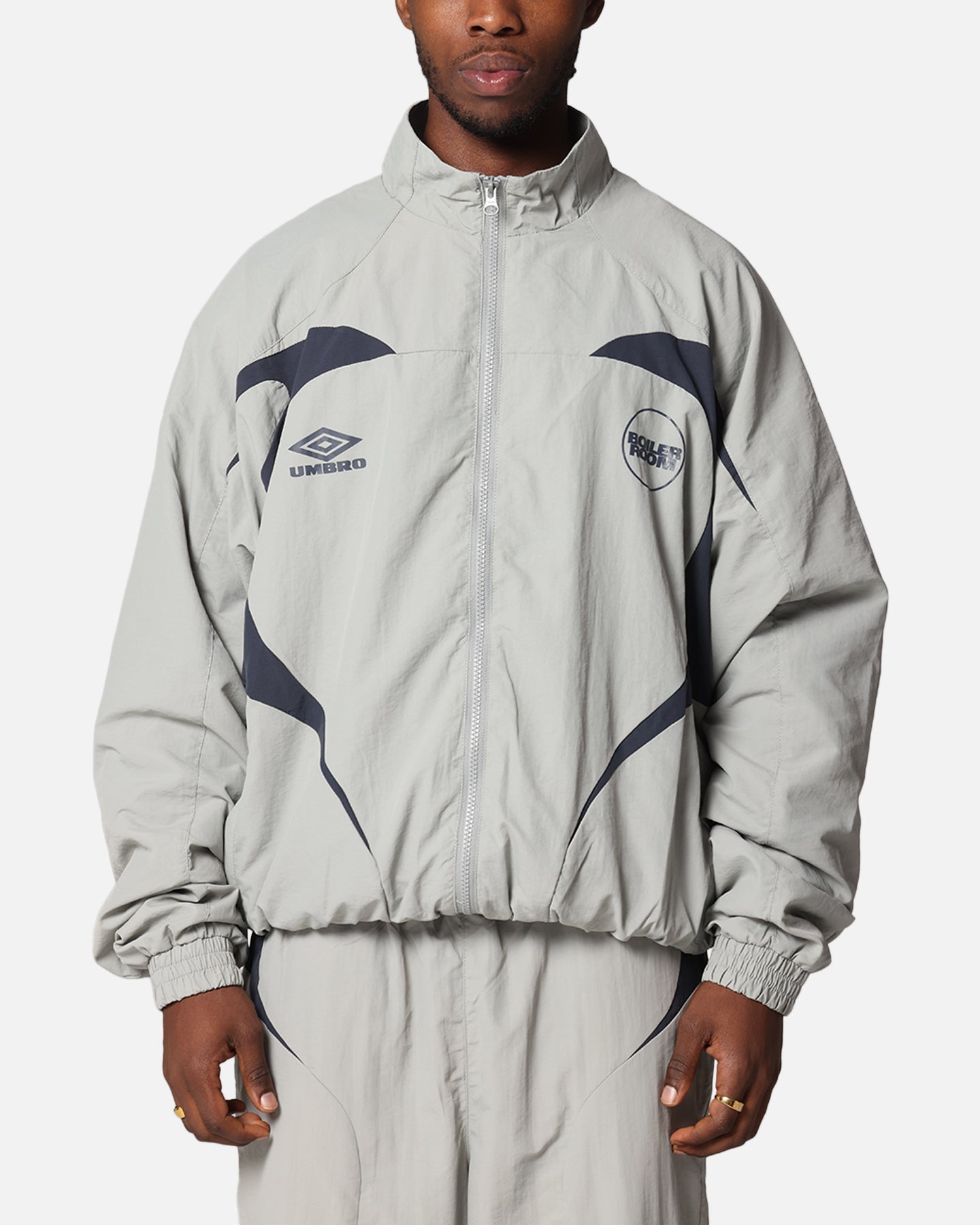 Boiler Room X Umbro Shell Track Jacket Grey | Culture Kings US