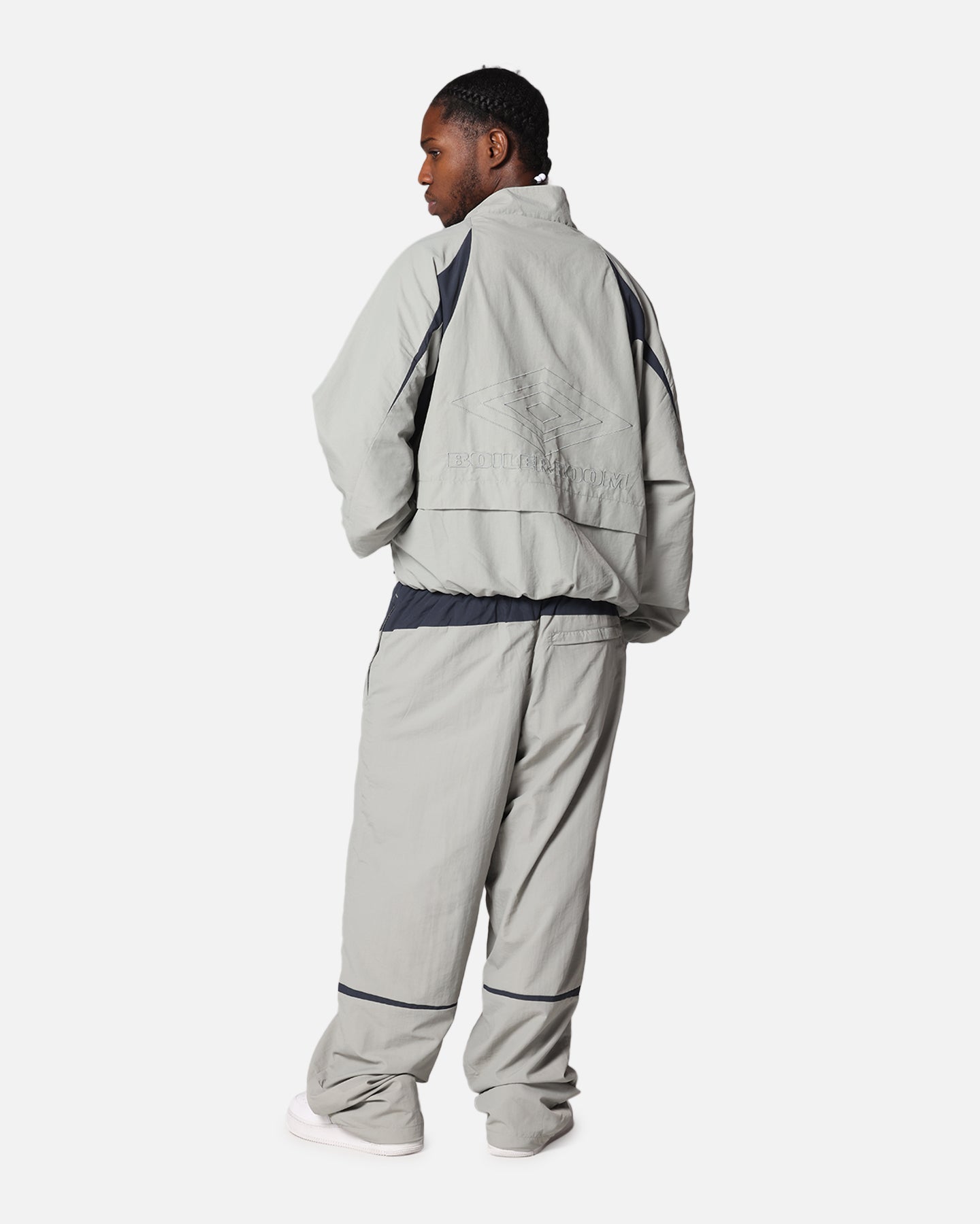 Boiler Room X Umbro Shell Track Jacket Grey | Culture Kings US