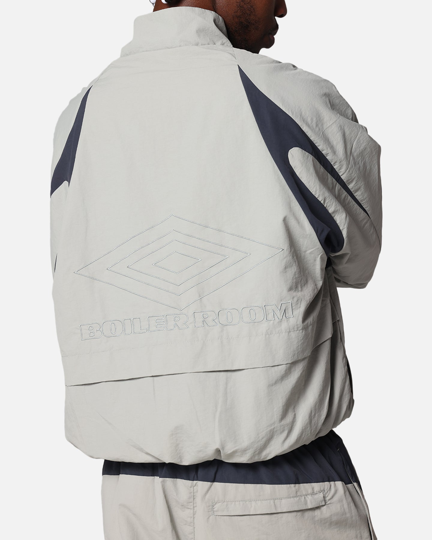 Boiler Room X Umbro Shell Track Jacket Grey | Culture Kings US