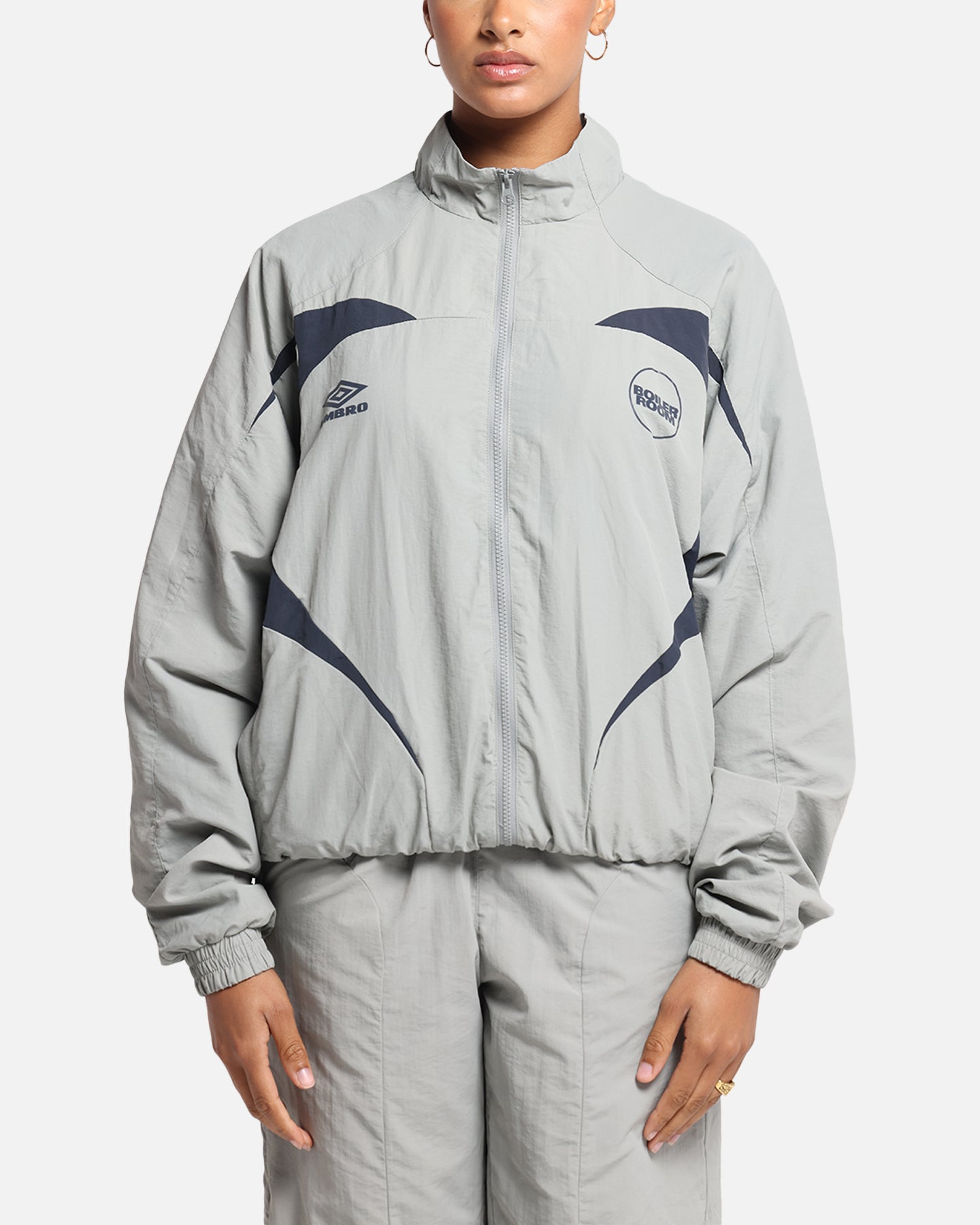Boiler Room X Umbro Shell Track Jacket Grey | Culture Kings US