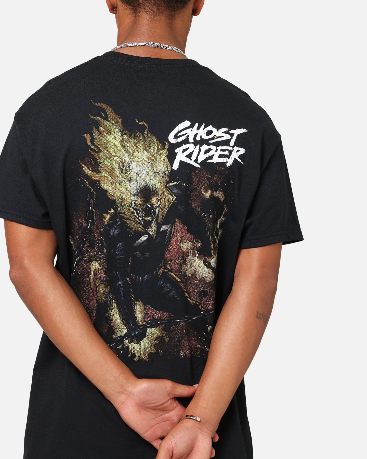 Goat Crew Marvel Ghost Rider Fire T-Shirt Black | Culture Kings US