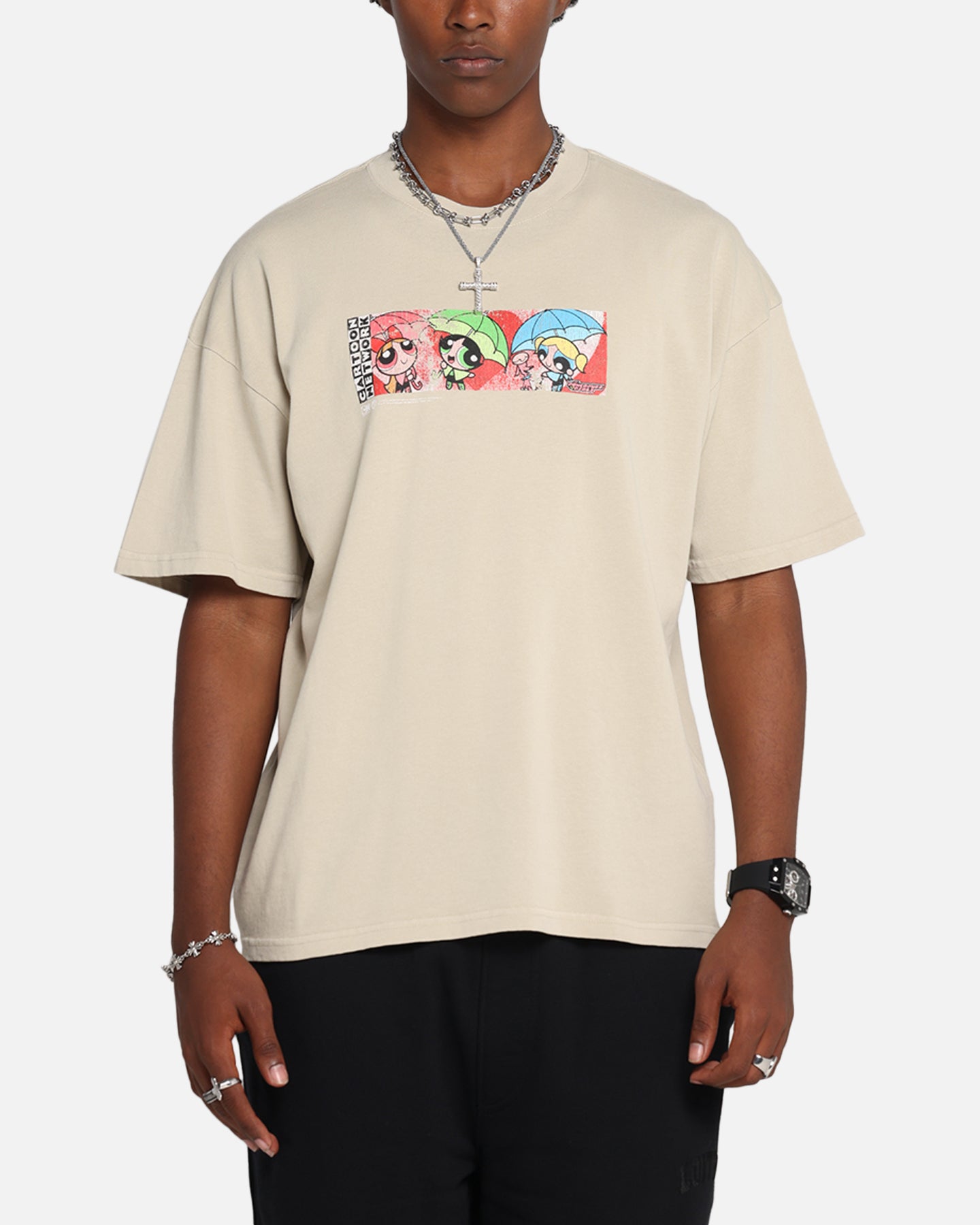 73Studio X Cartoon Network The Powerpuff Girls Box Logo Vintage T