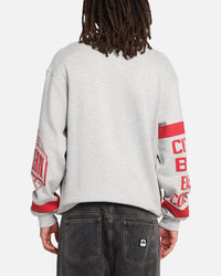 Mitchell & Ness Chicago Bulls Letterform Crewneck Grey Marle/Official Team Color