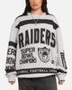 Mitchell & Ness Las Vegas Raiders Letterform Crewneck Grey Marle/Official Team Color