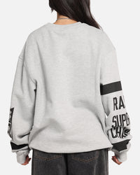 Mitchell & Ness Las Vegas Raiders Letterform Crewneck Grey Marle/Official Team Color