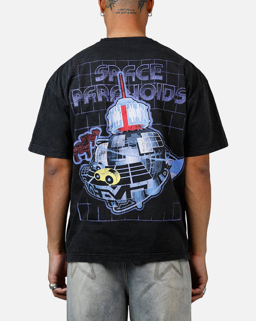 Goat Crew Disney Kingdom Hearts Space Paranoids Heavyweight T-Shirt Black Acidwash