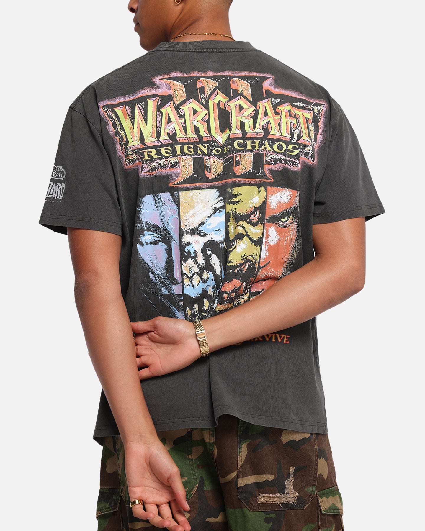 American Thrift X Warcraft: Reign Of Chaos Heavy T-Shirt Black