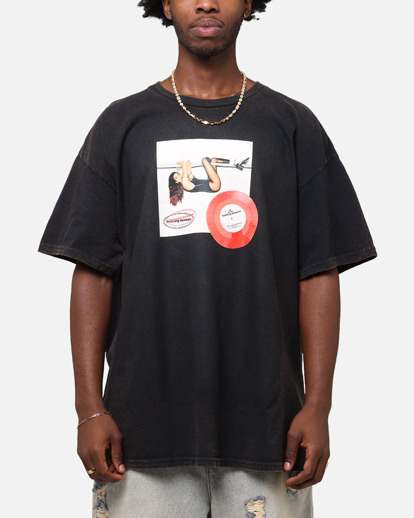 Dua Lipa Training Season T-Shirt Black Vintage | Culture Kings US