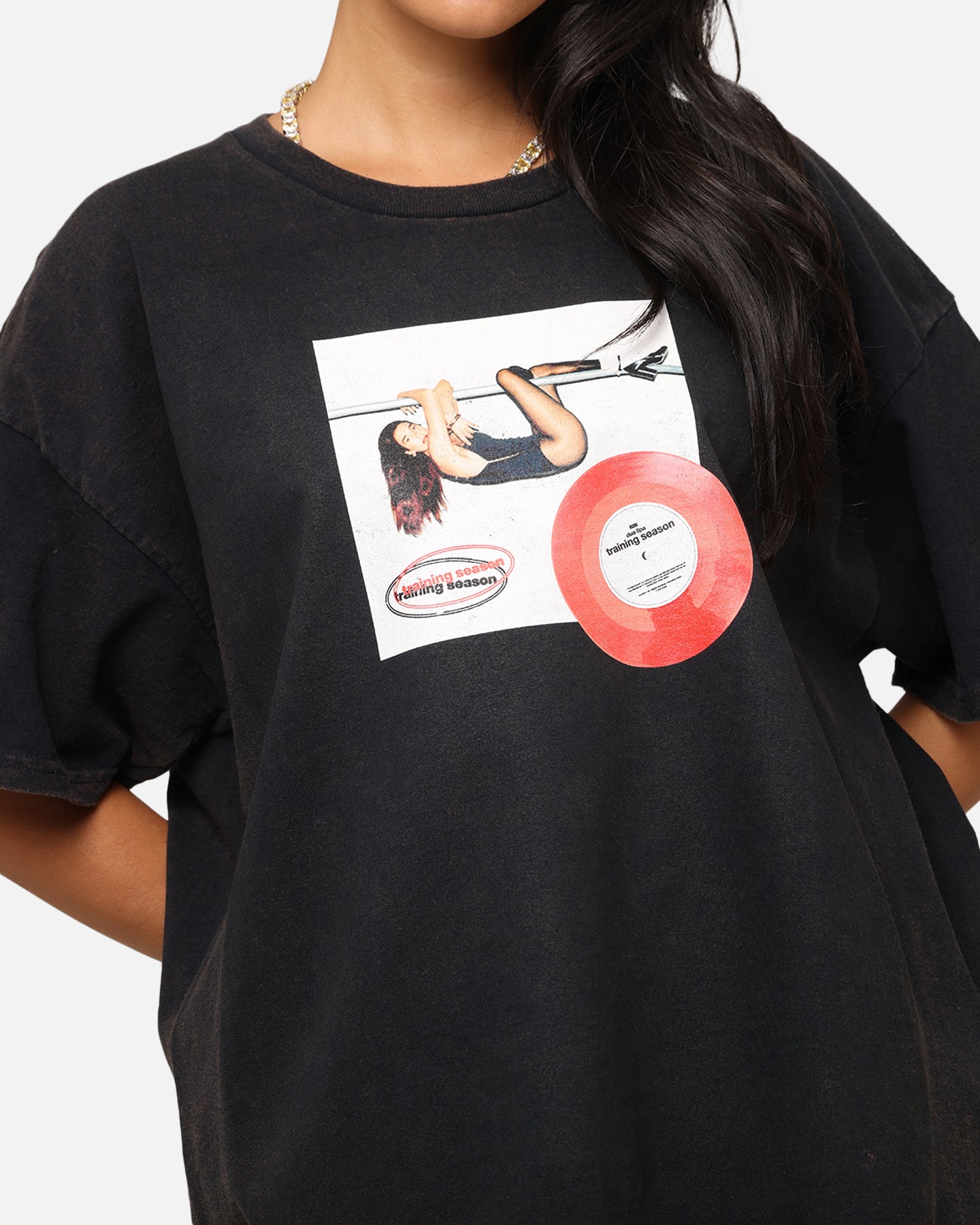 Dua Lipa Training Season T-Shirt Black Vintage | Culture Kings US