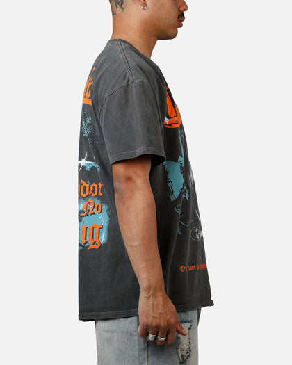 73Studio X Lord Of The Rings Boromir Heavyweight T-Shirt Black Wash