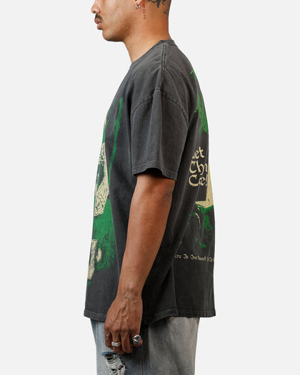 73Studio X Lord Of The Rings Gimli Toss Heavyweight T-Shirt Black Wash