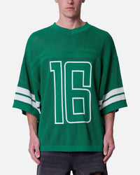 MNML Open Knit Varsity Jersey Kelly Green