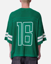MNML Open Knit Varsity Jersey Kelly Green