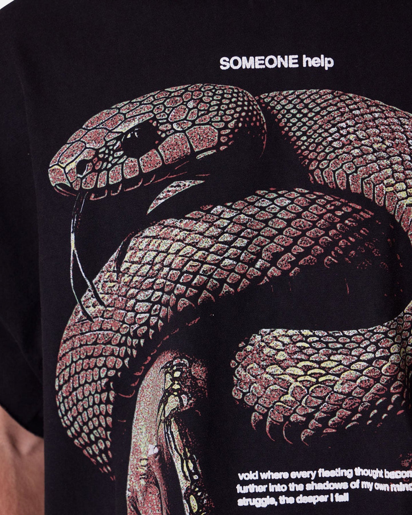 MNML Snake Cutoff Muscle T-Shirt Vintage Black | Culture Kings US