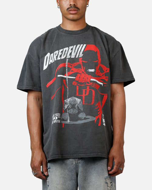 American Thrift Marvel Daredevil Comic Heavyweight T-Shirt Black Wash