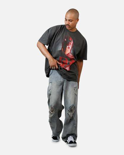 American Thrift Marvel Daredevil Face Heavyweight T-Shirt Black Wash