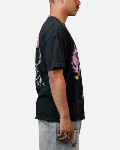 Culture Kings X WWE Trish Stratus Wrestlemania XLI Vintage T-Shirt Black Acidwash