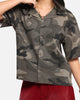 XXIII Washed Camo Button Up Shirt Camo